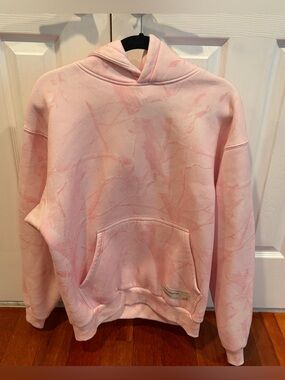 Comfrt Camo Hoodie in Petal Pink Oak, Small